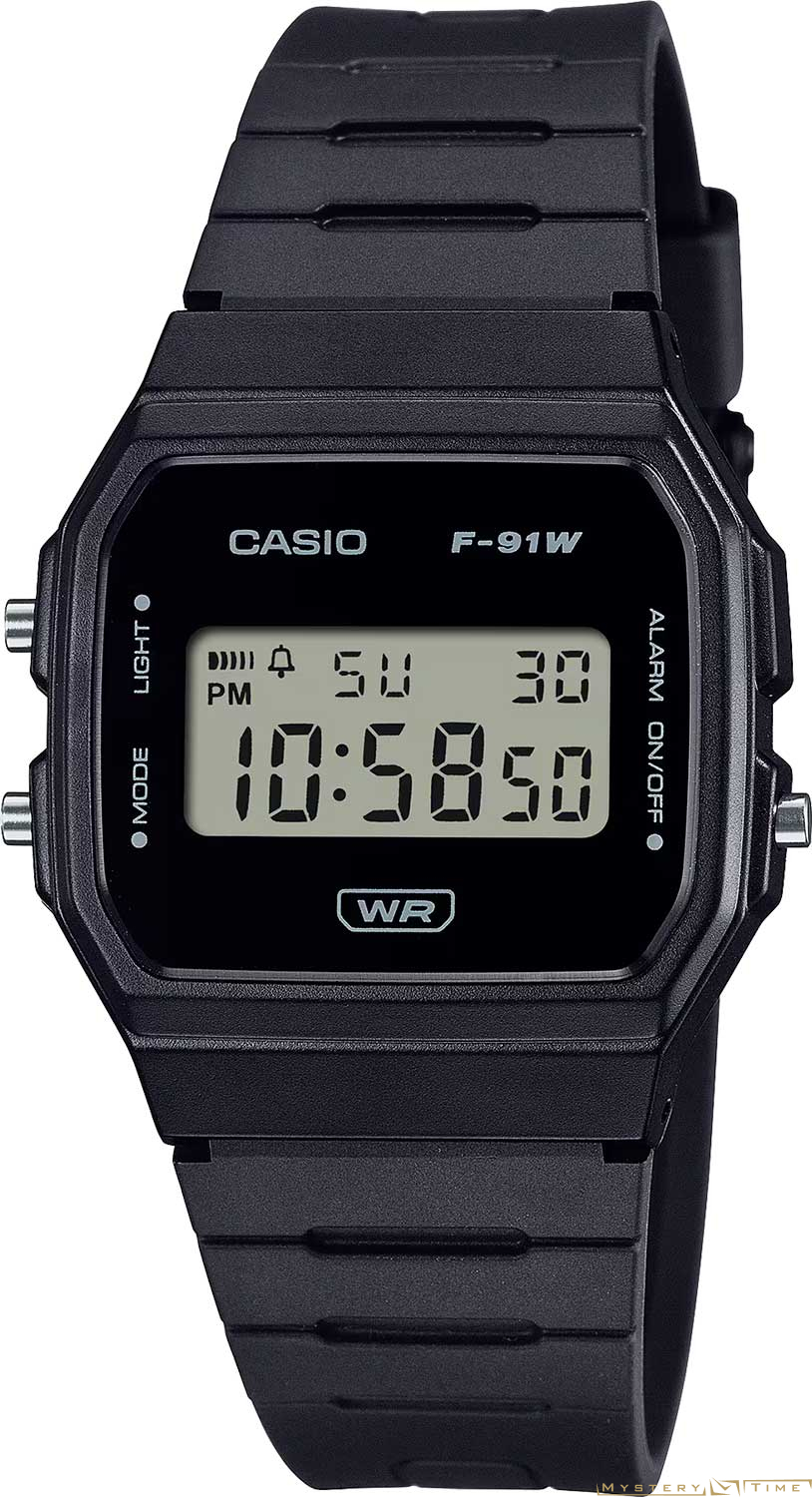 Часы японские наручные женские кварцевые на ремне Casio F-91WB-1A