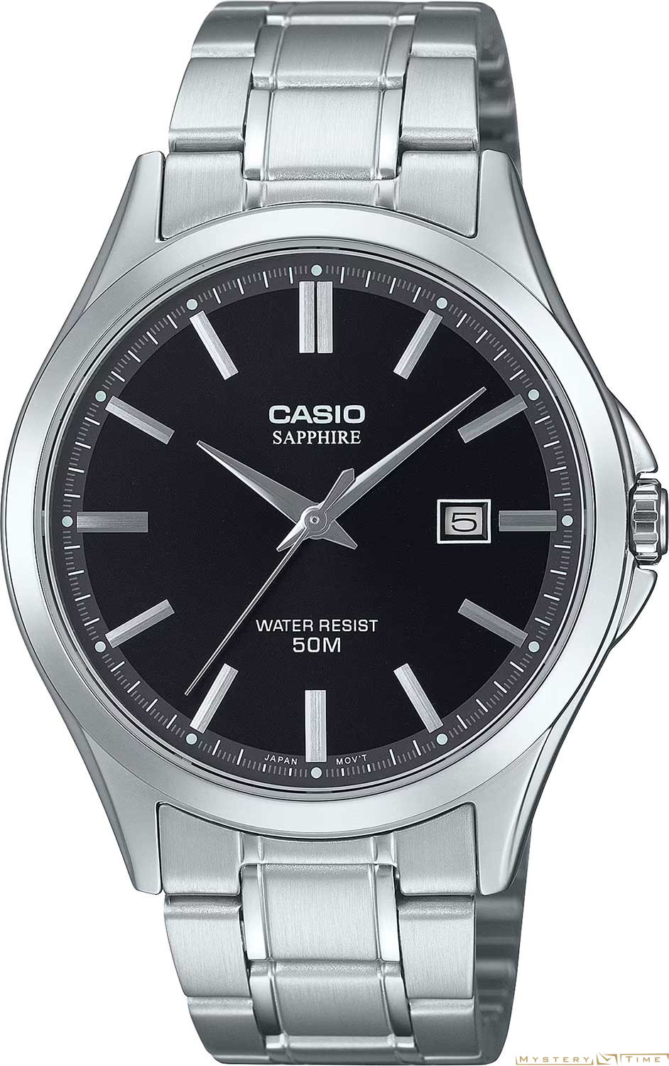 Часы японские наручные мужские кварцевые на браслете Casio MTS-115D-1A